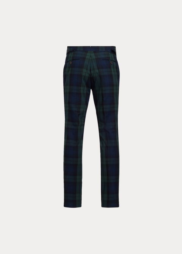 Men's Polo Ralph Lauren Tartan Seersucker Suit Trousers | 875410DWH